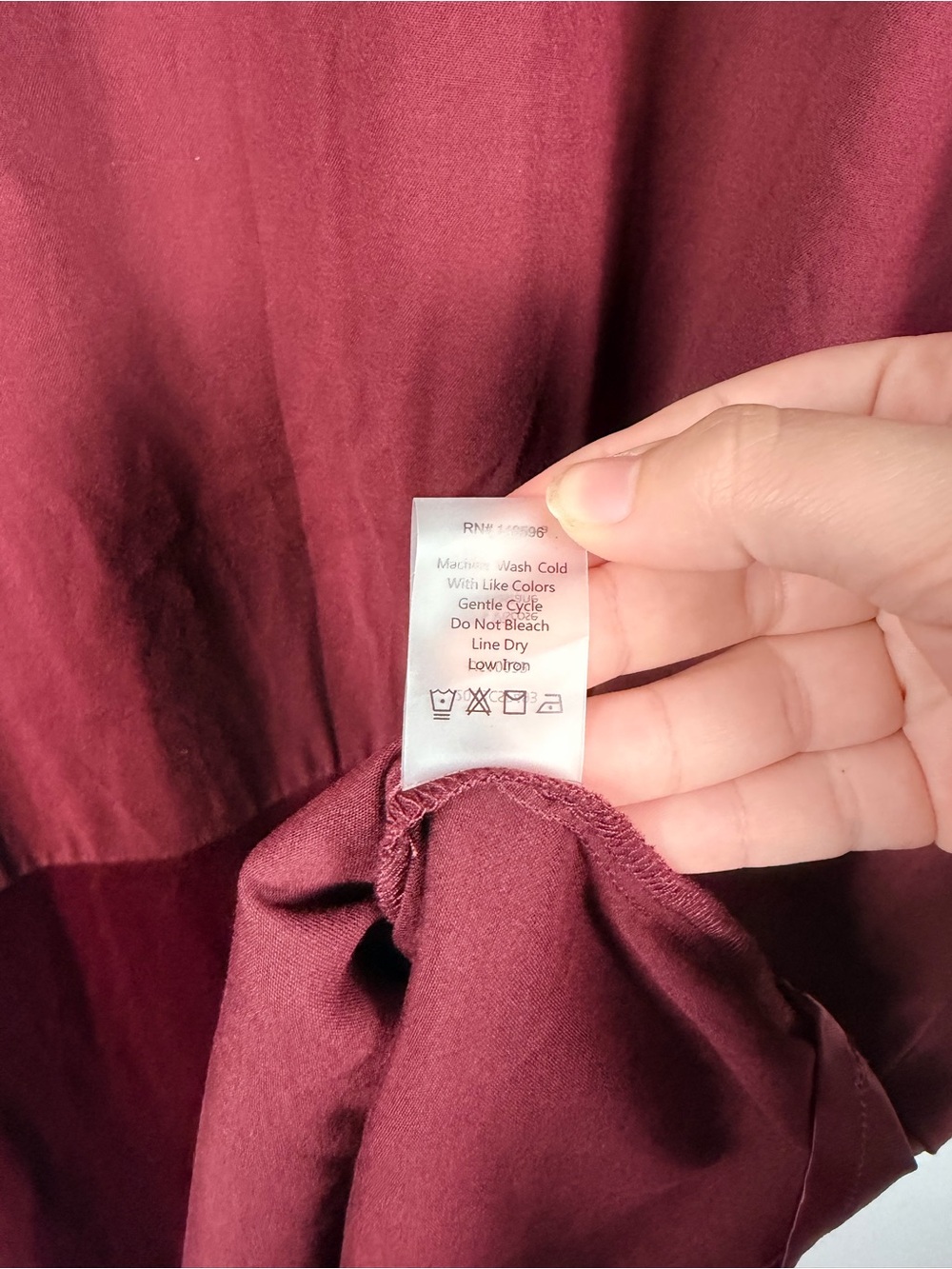 Universal Standard Avenir Double Luxe Dress Black Cherry Plus Size M 18/20 - Picture 7 of 9